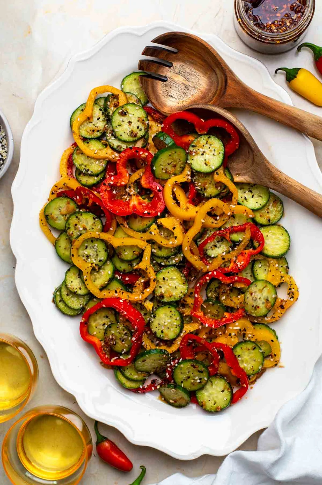 Bell Pepper Cucumber Salad